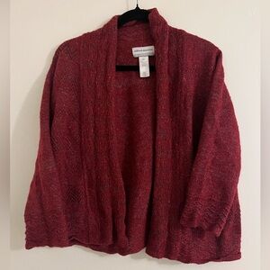 Alfred Dunner Red Cardigan